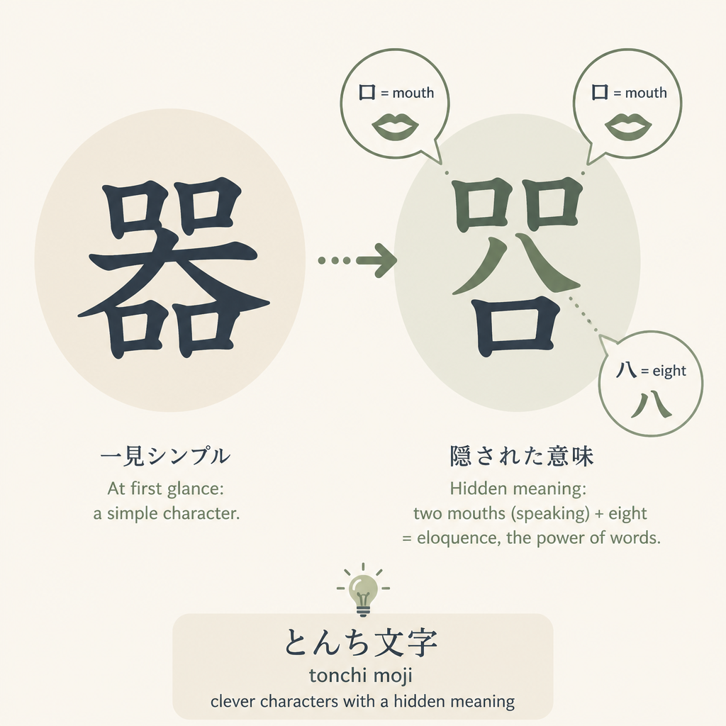 とんちの文字とはどういう意味か