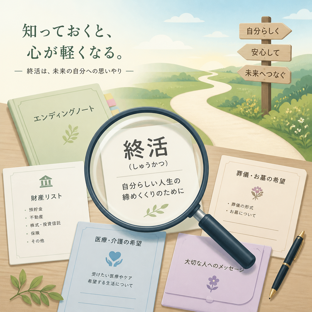 40代の終活と独身とは何かを知る