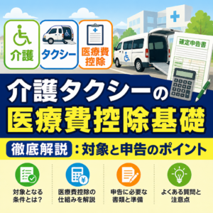 介護タクシーの医療費控除基礎徹底解説：対象と申告のポイント