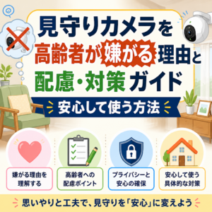 見守りカメラを高齢者が嫌がる理由と配慮・対策ガイド 安心して使う方法