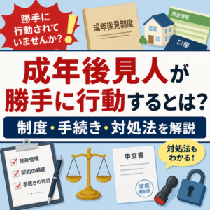 成年後見人が勝手に行動するとは？制度・手続き・対処法を解説