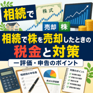 相続で株を売却したときの税金と対策―評価・申告のポイント