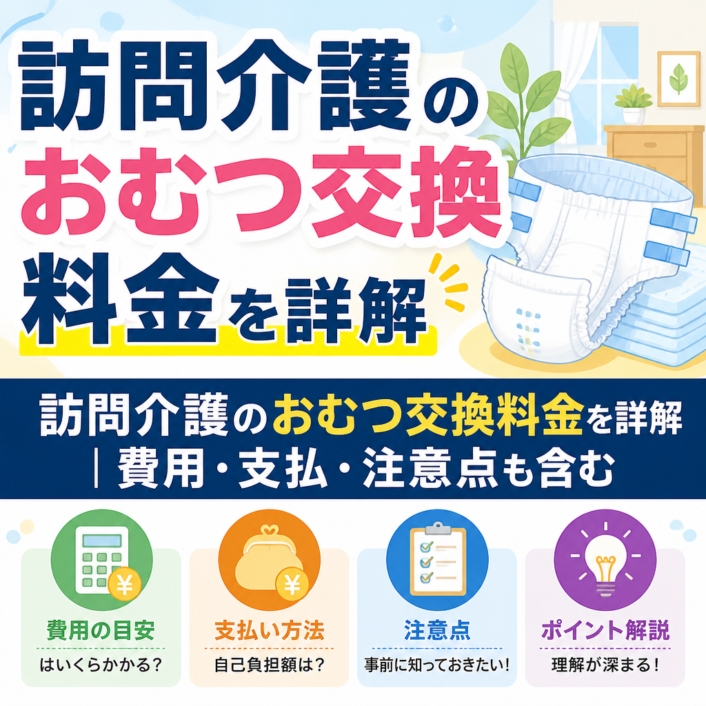 訪問介護のおむつ交換料金を詳解｜費用・支払・注意点も含む