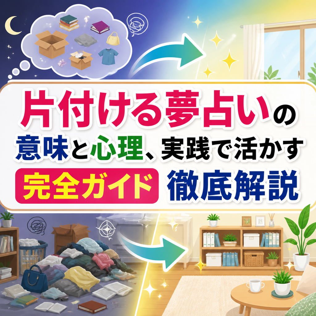 片付ける夢占いの意味と心理、実践で活かす完全ガイド徹底解説