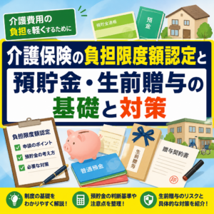 介護保険の負担限度額認定と預貯金・生前贈与の基礎と対策