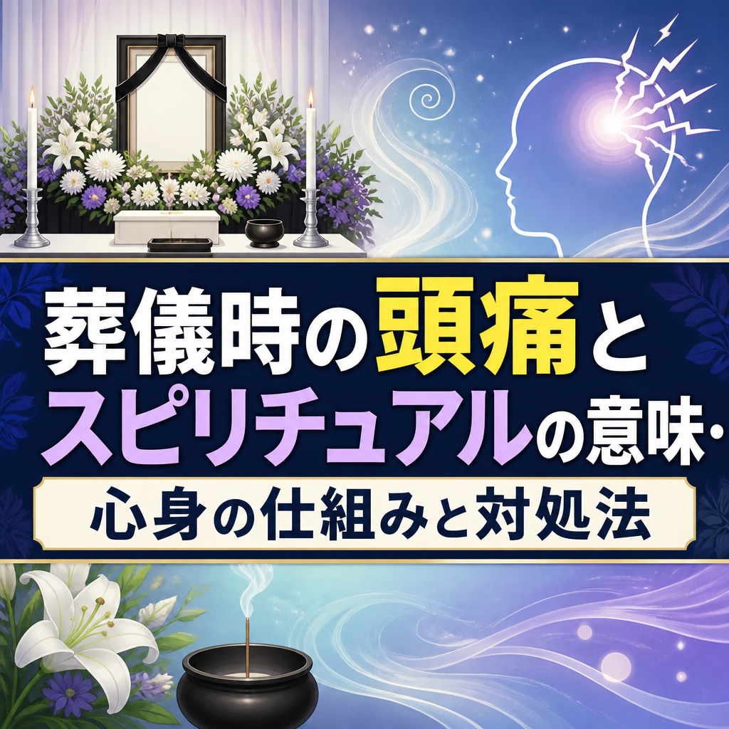 葬儀時の頭痛とスピリチュアルの意味・心身の仕組みと対処法