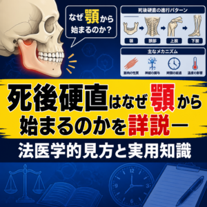 死後硬直はなぜ顎から始まるのかを詳説―法医学的見方と実用知識