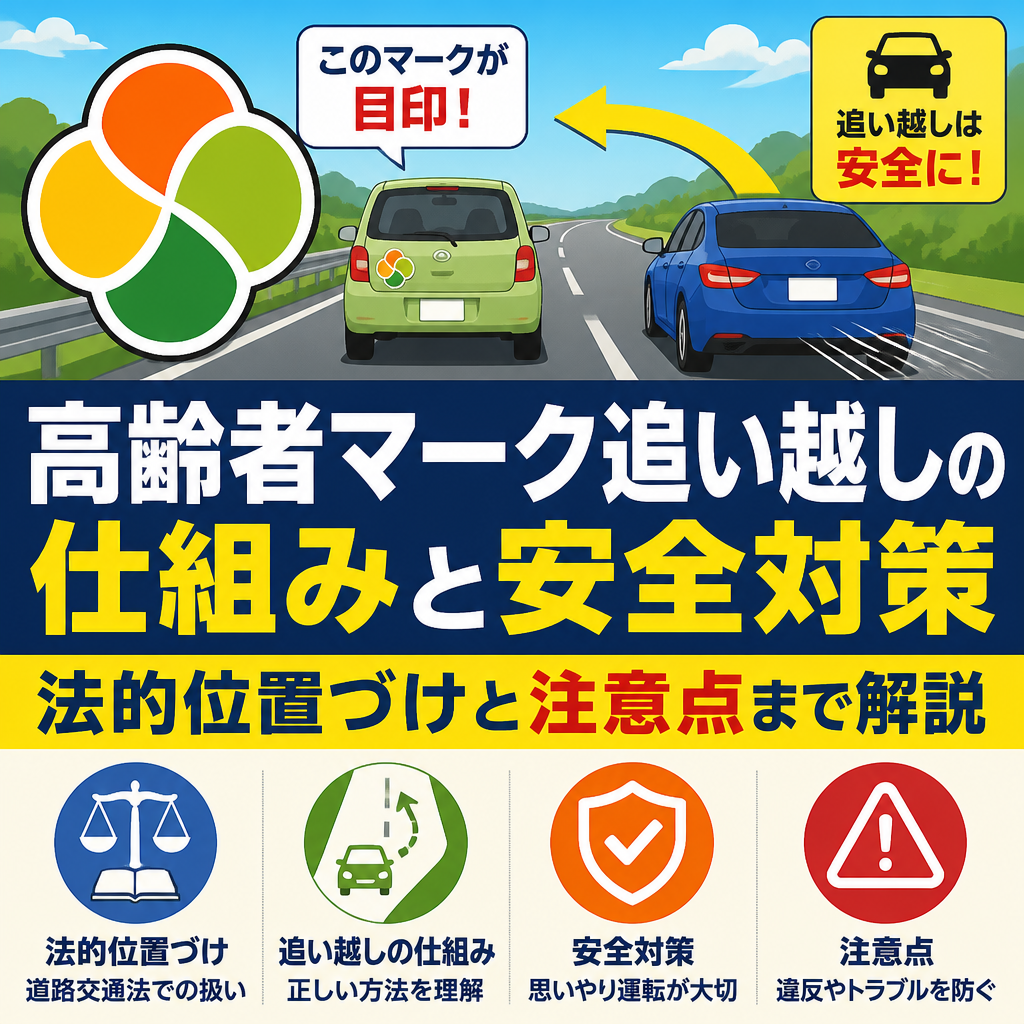 高齢者マーク追い越しの仕組みと安全対策 法的位置づけと注意点まで解説