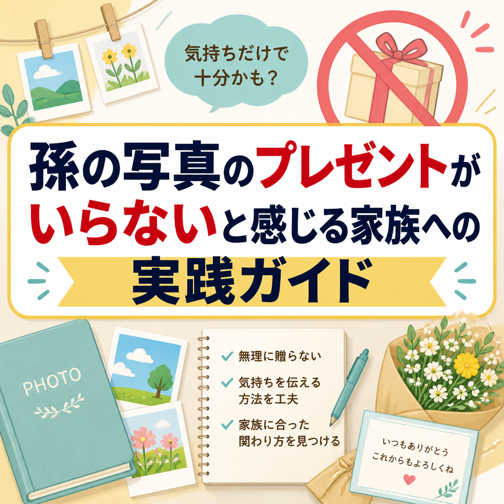 孫の写真のプレゼントがいらないと感じる家族への実践ガイド