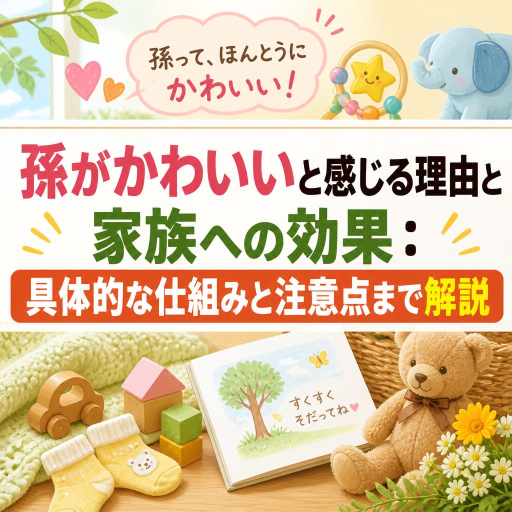 孫がかわいいと感じる理由と家族への効果：具体的な仕組みと注意点まで解説