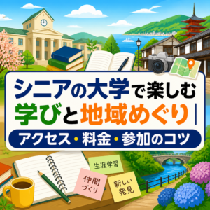 シニアの大学で楽しむ学びと地域めぐり｜アクセス・料金・参加のコツ